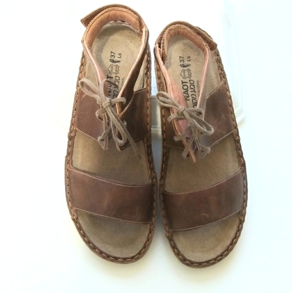 Naot Shoes - NAOT Alpicola Brown Ankle Tie Sandals